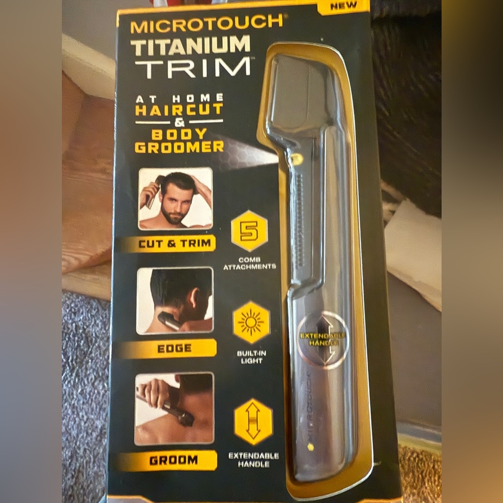 Micro Touch Titanium Mens Grooming Trimmer